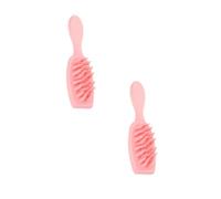 PACKOVE 2 Pièces Peigne De Massage Shampoing Nettoyage Masseur Pellicules Cuir Chevelu Laver Le Peigne à Cheveux Brosse à Shampoing Peignes Brosse à Cheveux Rose Abdos
