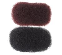 PACKOVE 2 Pièces Pince à Cheveux Volume Clips de Rehaussement Invisibles Coussinets pour Coiffure Volumineuse Outil Levage Racines pour Femmes et Filles Marron et Noir