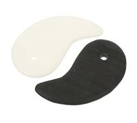 PACKOVE 2 Pièces Plaques de Massage Multifonctionnelles Grattoir Portable pour Visage Cou Accessoires de Massage Réutilisables pour la Circulation Sanguine et Lymphatique