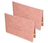 PACKOVE 2 Pièces Pochette pour Certificat de Naissance, Acte de Naissance, Cuir, Rose, 8,86x6,3 Pouces, pour Voyages et Sorties en Famille, Bébé et Famille