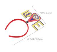 PACKOVE 2 Pièces Pride Rainbow Heart Headband Set Hair Accessories For Comfortable Fit For Party Wedding Birthday Celebrations