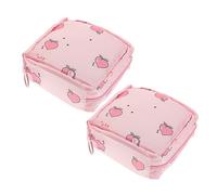 PACKOVE 2 Pièces Rangement Étanche pour Serviettes Hygiéniques Carton Pochette Portable pour Filles Accessoire de Voyage