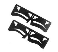 PACKOVE 2 Pièces Règle de Sourcils Pratique Outils de Mesure pour Maquillage des Femmes Stencils de Sourcils avec Design Équilibré pour Microblading et Précision Traçage