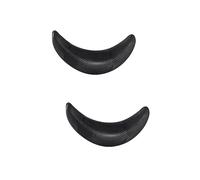 PACKOVE 2 Pièces Repose Nuque Caoutchouc pour Bac Shampooing Confortable et Étanche Coussin Ergonomique pour Salon Coiffure et Usage Domestique Antidérapant et Durable Noir