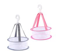 PACKOVE 2 Pièces Sac De Filet De Séchage D'oeuf De Beauté Filet De Séchage Pour Éponge De Maquillage Sec Corbeille Simple Engrener Séchage à L'éponge Filets Séchoir Cosmétique Polyester
