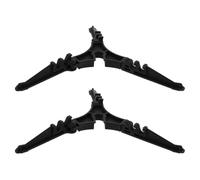 PACKOVE 2 Pièces Support de Fixation Pliable, Trépied Noir en Nylon | Base à Trois Pieds, Support Large et Compact, Stabilité Terrain Irrégulier, pour Camping et Randonnée