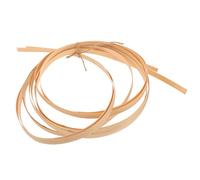 PACKOVE 2 Rouleaux de Bandes Plates en Matériau Naturel Beige, Faciles à Modeler Surface Lisse, pour Tissage Artisanal et Décoration DIY sur Meubles et Chaises Tressées