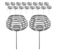 PACKOVE 20 Pièces Boîte à Engrais en Acier Inoxydable, Structure | Rangement Décoratif pour Jardinage, Libération Précise, Aide à Éviter les Carences, Usage Débutant