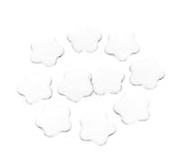 PACKOVE 20 Pièces Carte De Couleur De Verre à Ongles Perles Étoiles Pour Bracelets Perles De Verre Bicône Perle De Perle Étoile Aimants Étoiles Un Verre Transparent