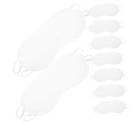 PACKOVE 20 Pièces Masque Pour Les Yeux Pour Les Yeux Pour Dormir Chaud Tissu Lumière Masque Pour Les Yeux Sommeil Couvertures D'ombre à Paupières Rose Nuit Polyester Blanche