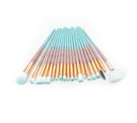 PACKOVE 20 Pièces Set de Pinceaux pour Yeux Outils de Beauté Poils pour Ombres à Paupières et Sourcils