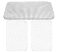 PACKOVE 20 Pièces Tapis de Barbecue Jetable en Aluminium Argenté Trous en Maille et Bords sans Bavures, Pliable et Résistant à Haute Température, pour Barbecue en Plein Air et Réunions