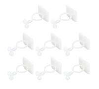 PACKOVE 200 Pièces Crochet de Fixation Invisible en Abs, sans Trace | Attache Murale Discrète, pour Vignes et Câbles Tv, Rangement Maison, Optimisation D'espace