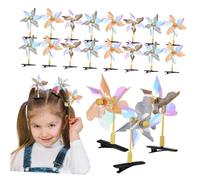 PACKOVE 20pièces Windmill Hair Clips Épingles à Cheveux Forme De Moulin à Vent Avec Paillettes Accessoires De Fête Et Barrettes Amusantes Et Élégantes