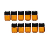 PACKOVE 24 Pièces Flacons Huiles Essentielles Verre Marron Avec Bouchon Perforé Amovible Pour Remplissage Et Conservation