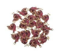 PACKOVE 24pièces Breloques Dinde Thanksgiving Pendentifs Alliage pour Bijoux DIY Décorations Automne