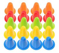 PACKOVE 25 Cônes en Plastique pour Patinage à roulettes, 25 Pièces, Forme Cône, pour Parcours d'obstacles et Entraînement Basketball, Améliore Les Compétences en Patinage