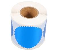 PACKOVE 250 Autocollants en Relief Bleus à Bord Dentelé pour Scellage D'emballage, Sceaux à Embosser pour Certificats et Récompenses, Étiquettes Adhésives Sécurisées pour Documents