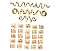 PACKOVE 28pièces Accessoires Pour Cheveux De Pirate Bijoux De Coiffure Spirales Et Manchettes Pour Cheveux Accessoires Pour Tresses Bijoux Pour Dreadlocks