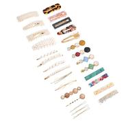 PACKOVE 28pièces Barrettes à Cheveux Avec Fausse Et Clips Élégants Accessoires De Coiffure Pour Et Événements Spéciaux