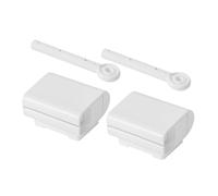 PACKOVE 2ensembles Distributeur De Dentifrice Mural Avec Support De Brosse à Dents Presse-tube Pratique Et Facile à Utiliser Outil De Squeeze Pour Tubes Dentifrice Élégant