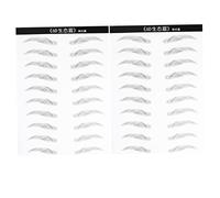 PACKOVE 2feuilles Lot De Autocollants Pour Sourcils Effet Imitation Cheveux Résistants à Eau Et Longue Durée