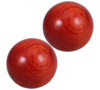 PACKOVE 2pcs Boules de Santé Chinoises en Bois Design Ergonomique, Portables et Polyvalentes pour Exercice des Mains et Massage Lors D'activités Extérieures