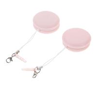PACKOVE 2pcs Chiffon Nettoyant pour Écran de Téléphone Portable et Lunettes en Abs et Métal Corde Décorative Suspendue, pour Enlever les Taches D'huile Couleur Aléatoire