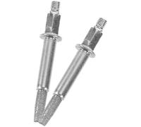 PACKOVE 2pcs Meules à Tronçonneuse en Corindon Argenté, Accessoires pour Affûtage Chaîne, Haute Résistance à l'usure, Légères et Solide pour Scie à Chaîne