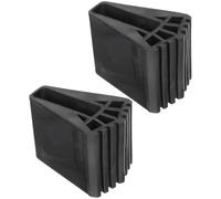 PACKOVE 2pcs Pieds D'échelle Antidérapants en Caoutchouc Amortissement, Housse de Protection Résistante pour Pieds D'échelle, Accessoires pour Échelles Noirs