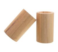 PACKOVE 2pcs Wooden Furniture Risers Blocks, Round Table Elevating Pads, 4.8 inch Sofa Feet Extenders, Minimize Desk Wobble for Furniture Leg in Study and Home Office