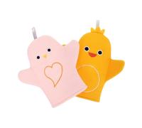 PACKOVE 2pièces Autobronzant Et Gants De Douche à Motifs Serviettes De Massage Pour Dos De Bain