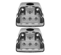 PACKOVE 2pièces Bloc de Distribution Audio Voiture Boîtier de Jonction Alimentation Ampli Répartiteur de Masse Installation Facile pour Accessoires Audio Auto
