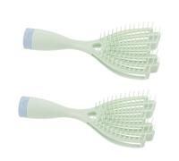 PACKOVE 2pièces Brosse à Cheveux Auto-nettoyante Brosse Démêlante Rétractable Pour Types De Cheveux Avec Miroir Intégré Et Rangement Pratique