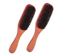 PACKOVE 2pièces Brosse à Cheveux Bois Avec Poils Doux Outil De Beauté Capillaire Pour Coiffeurs Peigne Lissant Set De Brosse De Nettoyage De Cheveux