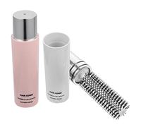 PACKOVE 2pièces Brosse à Cheveux Rétractable Lot De Conception Ronde Pour Brushing Adaptée Aux Cheveux Bouclés Légère Et Facile à Transporter