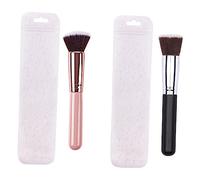PACKOVE 2Pièces Brosse De Plate Étui Transparent Lot De Brosses Pour Fond Blush Accessoire Cosmétique Féminin Outil Professionnel