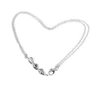 PACKOVE 2pièces Collier Double Hélice Métal Bijoux Scientifiques Chimie Pendentif Structure Moléculaire Symboles Biologie