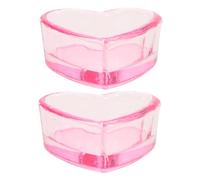 PACKOVE 2pièces Coupe à Ongles Verre Transparent Lot De Coupelles Pour Dappen De Nail Art Accessoires Pratiques Pour Maison Et Salon
