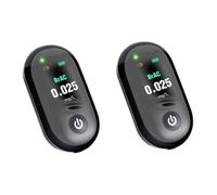 PACKOVE 2pièces Détecteur Portable Avec Écran Lcd Éthylotest Électronique Pour Usage Personnel Et Professionnel Test Rapide Et Sain Pour Conducteurs