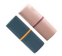 PACKOVE 2pièces Gobelet à Brosse à Dents Portable Et Étui De Rangement Boîte pour Brosse à Dents pour Maison Et Voyages Design Arrondi