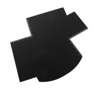 PACKOVE 2pièces Guide De Stylisme De Barbe Outil De Soin Gabarit De Ligne De Cheveux Outils De Coupe De Cheveux Gabarit De Tondeuse Soi-même Guide De Rasage Nuque Pour Barbier