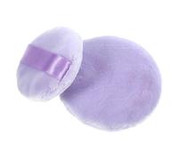 PACKOVE 2pièces Houppette De Maquillage Ronde Petite Pour Visage Houppette à Avec Corde Facile à Transporter Ranger