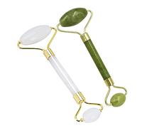 PACKOVE 2pièces Jade et Pierre Naturelle Masseur Facial Portable Outil de Soin pour Atténuer les Poches Autour des Yeux