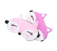 PACKOVE 2pièces Masque De Sommeil Garçon Fille Lot De Cache-yeux Renard Mignon Pour Dormir Bandeau Pour Filles Femmes Et Adolescents