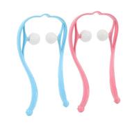 PACKOVE 2pièces Massage Musculaire Pour Cou Masseur Manuel Pour Tissus Profonds Auto-masseur Portable Pour Cou Du Dos Des Épaules Jambes