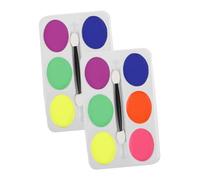 PACKOVE 2pièces Palette De Maquillage Corporel à Huile Peinture Multifonctionnelle Pour Pinceaux Pour Maquillage Théâtral Et Costumes De Clown