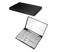 PACKOVE 2pièces Palettes Magnétiques Vides Pour Fards à Paupières Avec Miroir Pour Diy Cosmétique Rechargeable Pour Et Blush
