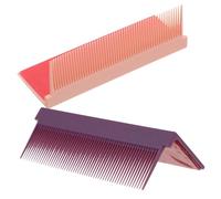 PACKOVE 2pièces Peigne Lissant Amovible pour Fer à Lisser Accessoire de Coiffage pour Cheveux Bouclés Lot de Peignes Portables