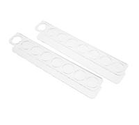 PACKOVE 2pièces Petit Porte-peptides Acrylique Organisateur de Flacons pour Réfrigérateur Présentoir à Emplacements pour Flacons Portable